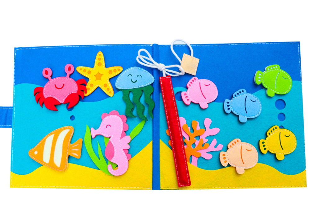 Under The Sea Felt Quiet Book, Handmade Activity Book