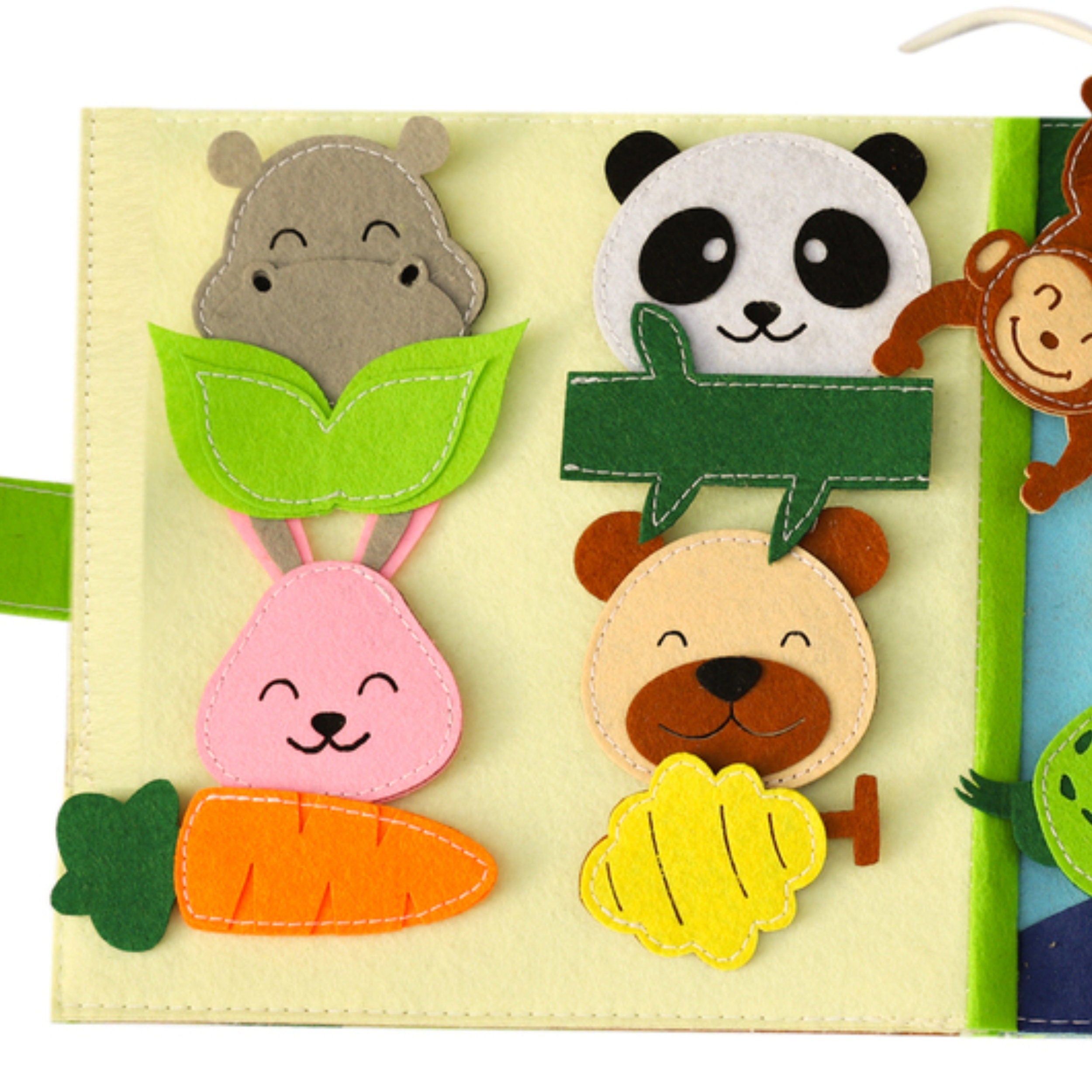 Dinosaur Felt Busy Book, Montessori Activity Toy