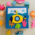 Under the Sea Quiet Book, Felt Activity Book for Toddlers, Felt Busy Book, Travel Toy