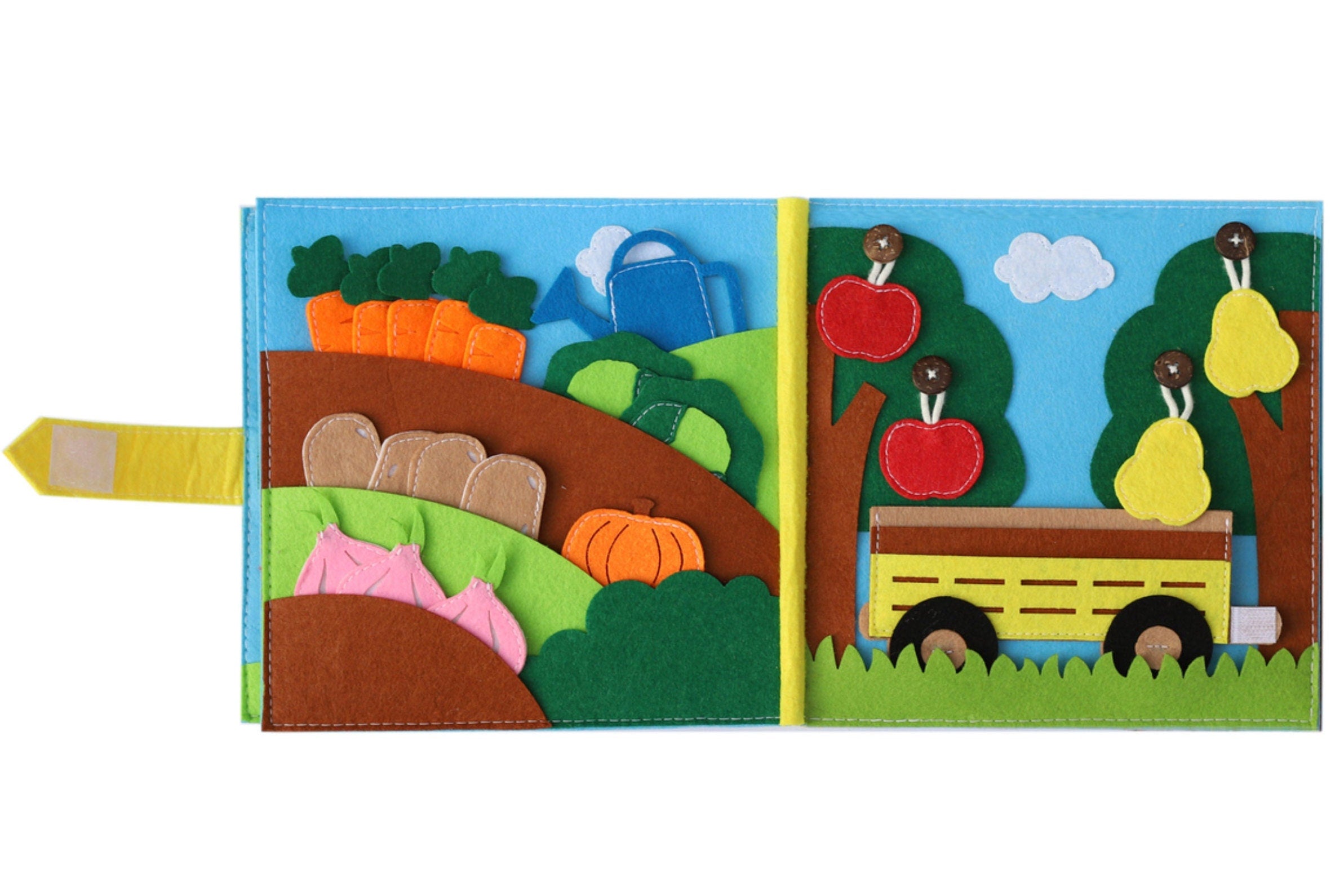 Farm Animals Quiet Book: Felt Activity Book for Toddlers