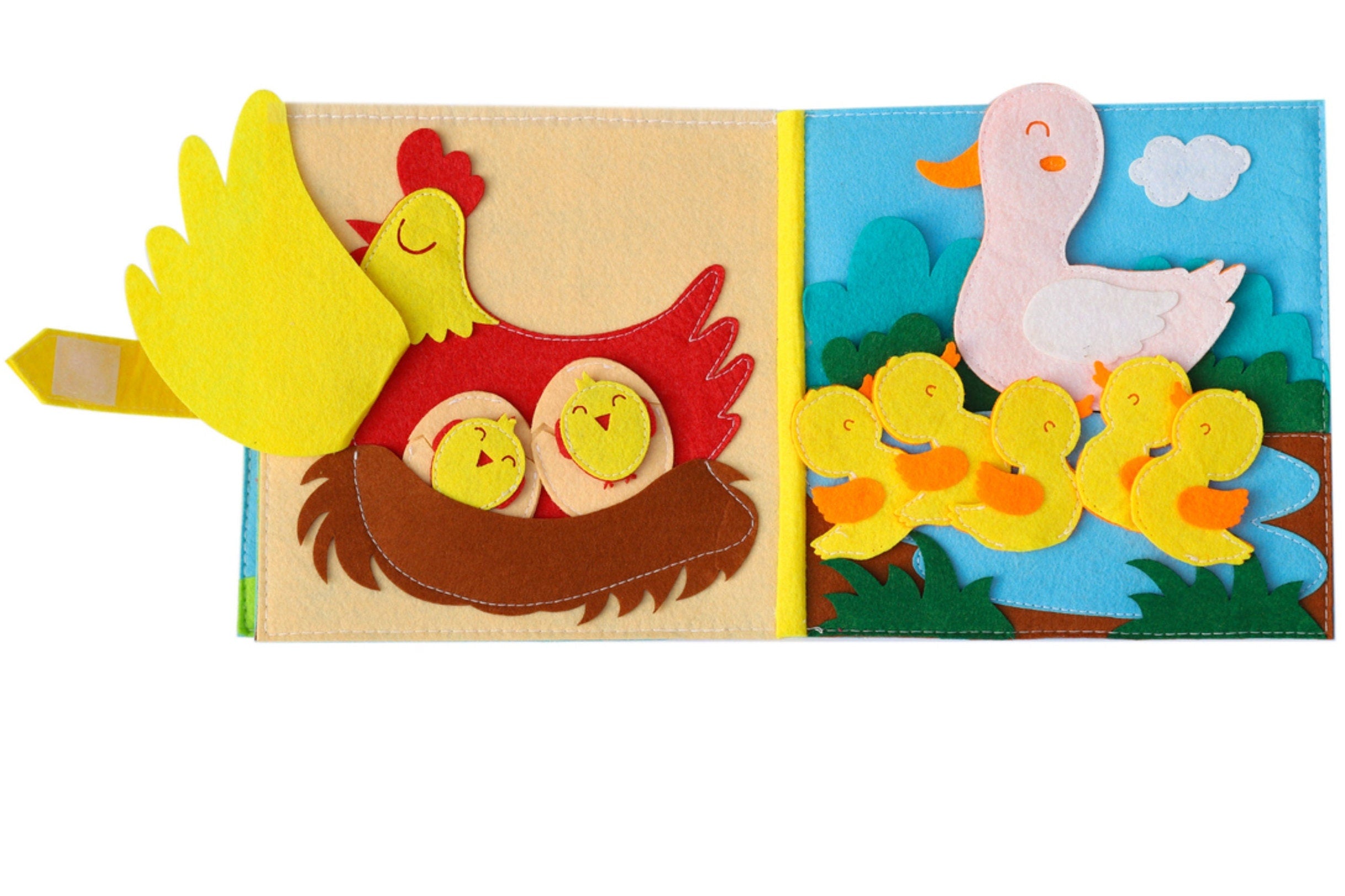 Farm Quiet Book, Felt Busy Book, Montessori Toy, Busy Toddler Book, Quiet Book, Felt quiet book