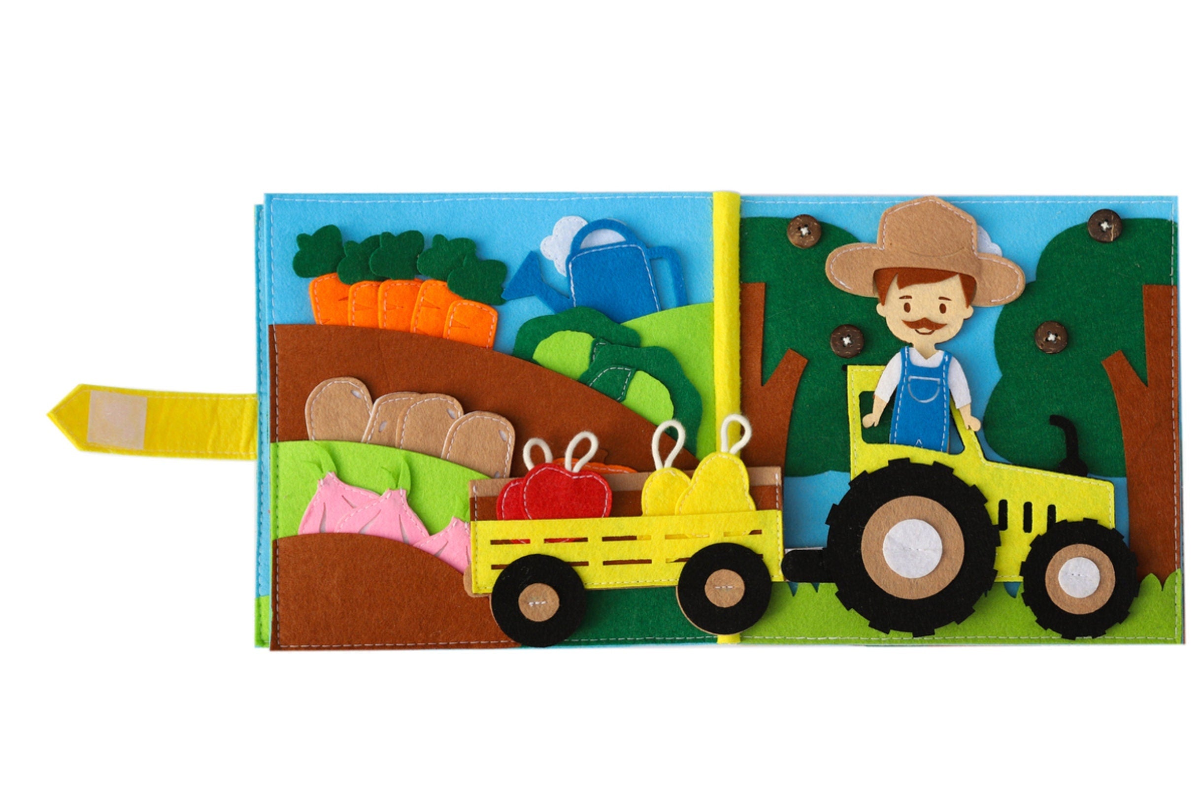 Farm Animals Quiet Book: Felt Activity Book for Toddlers