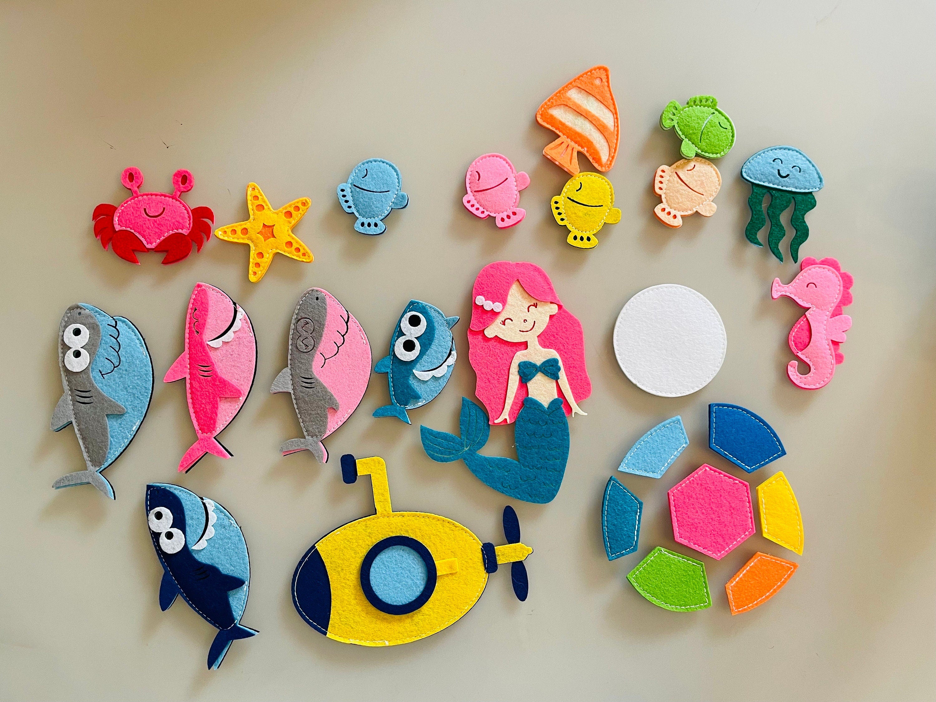 Under The Sea Felt Quiet Book, Handmade Activity Book