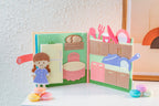 Dollhouse Fabric, Handmade Montessori Activity Book, Montessori Busy Book , busy books