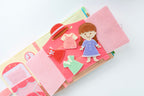 Dollhouse Fabric, Handmade Montessori Activity Book, Montessori Busy Book , busy books