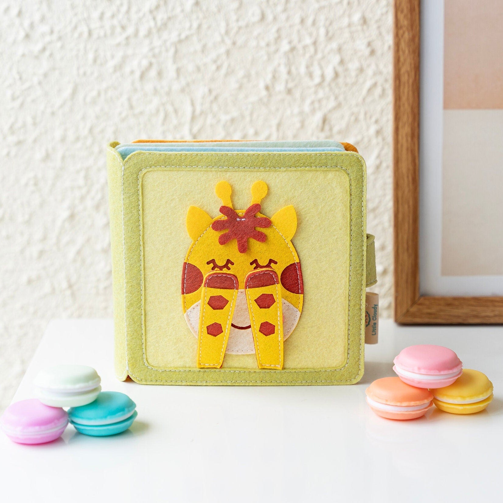 Activity Book,  Montessori Sensory Toy, Baby Book Gift, Quiet Book, Busy Toddler Book, fabric activity book, No loose pieces