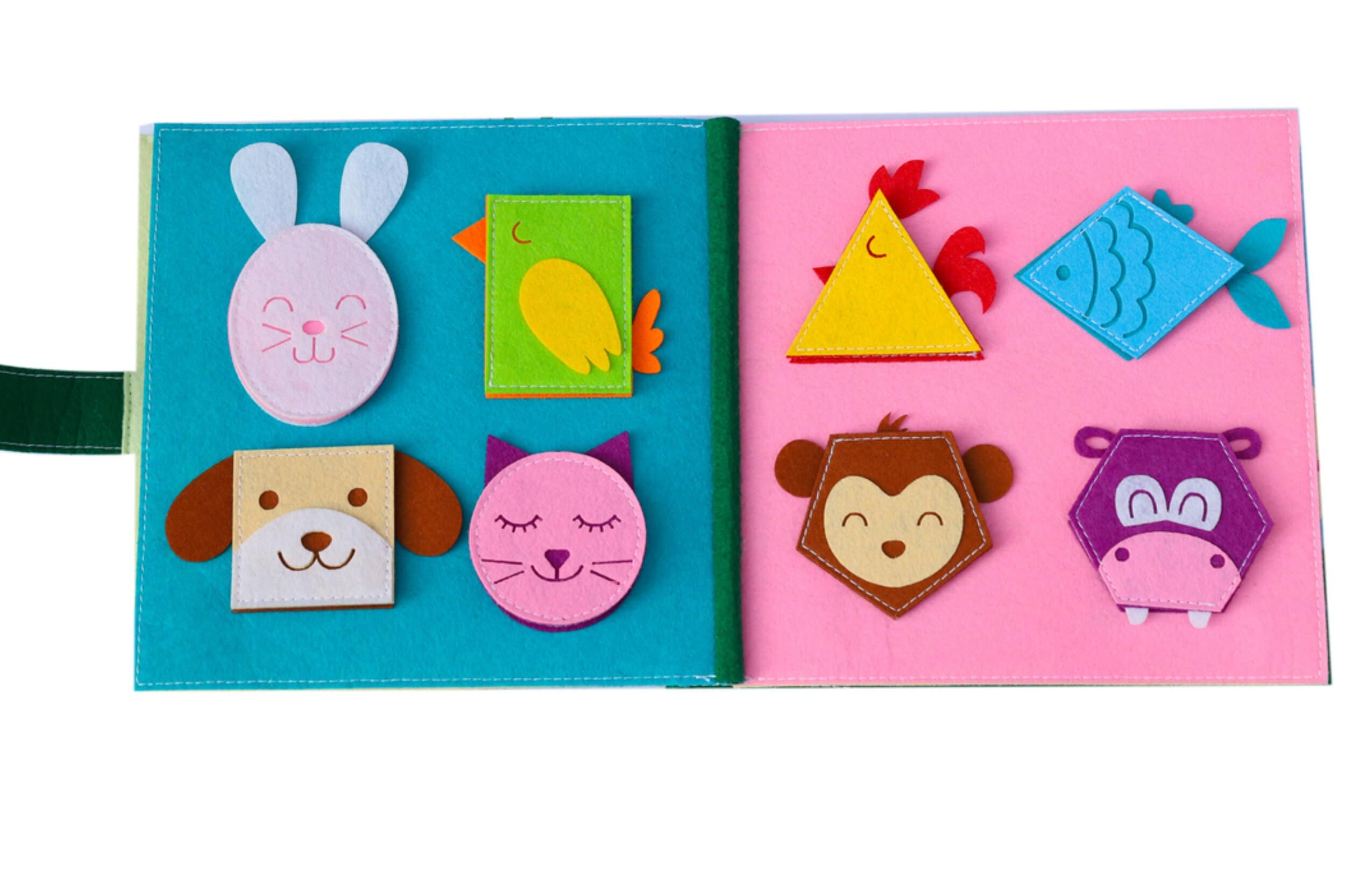 Peek-a-boo Lion Felt Quiet Book - Montessori Activity Book