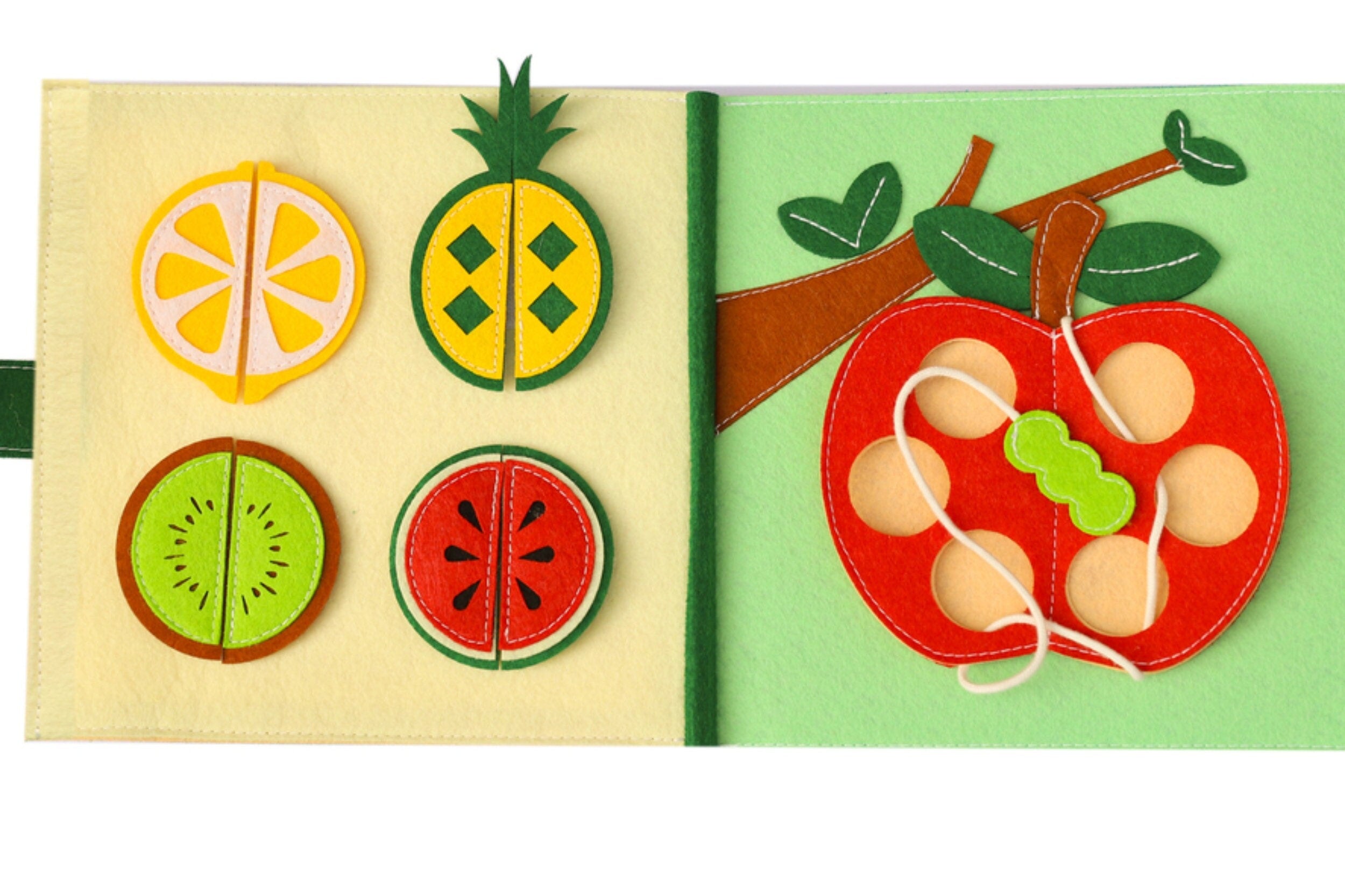 Peek-a-boo Lion Felt Quiet Book - Montessori Activity Book