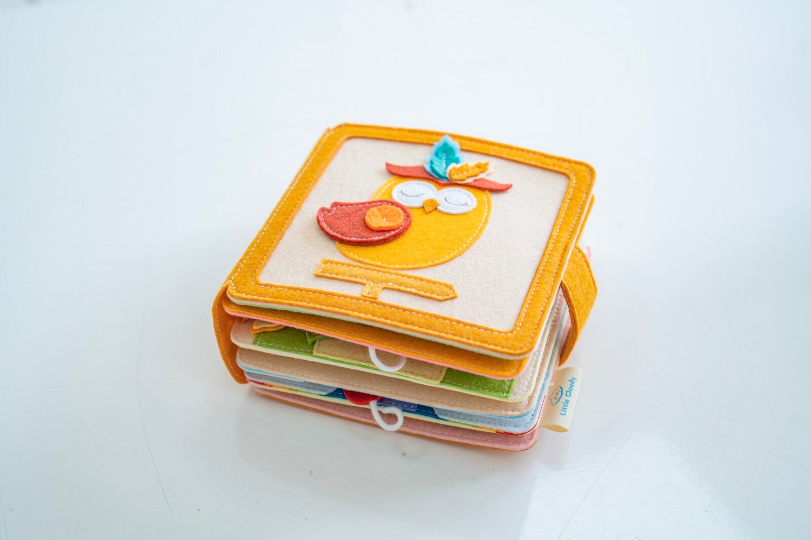 Handmade Felt Quiet Book for Toddlers, Montessori Toy