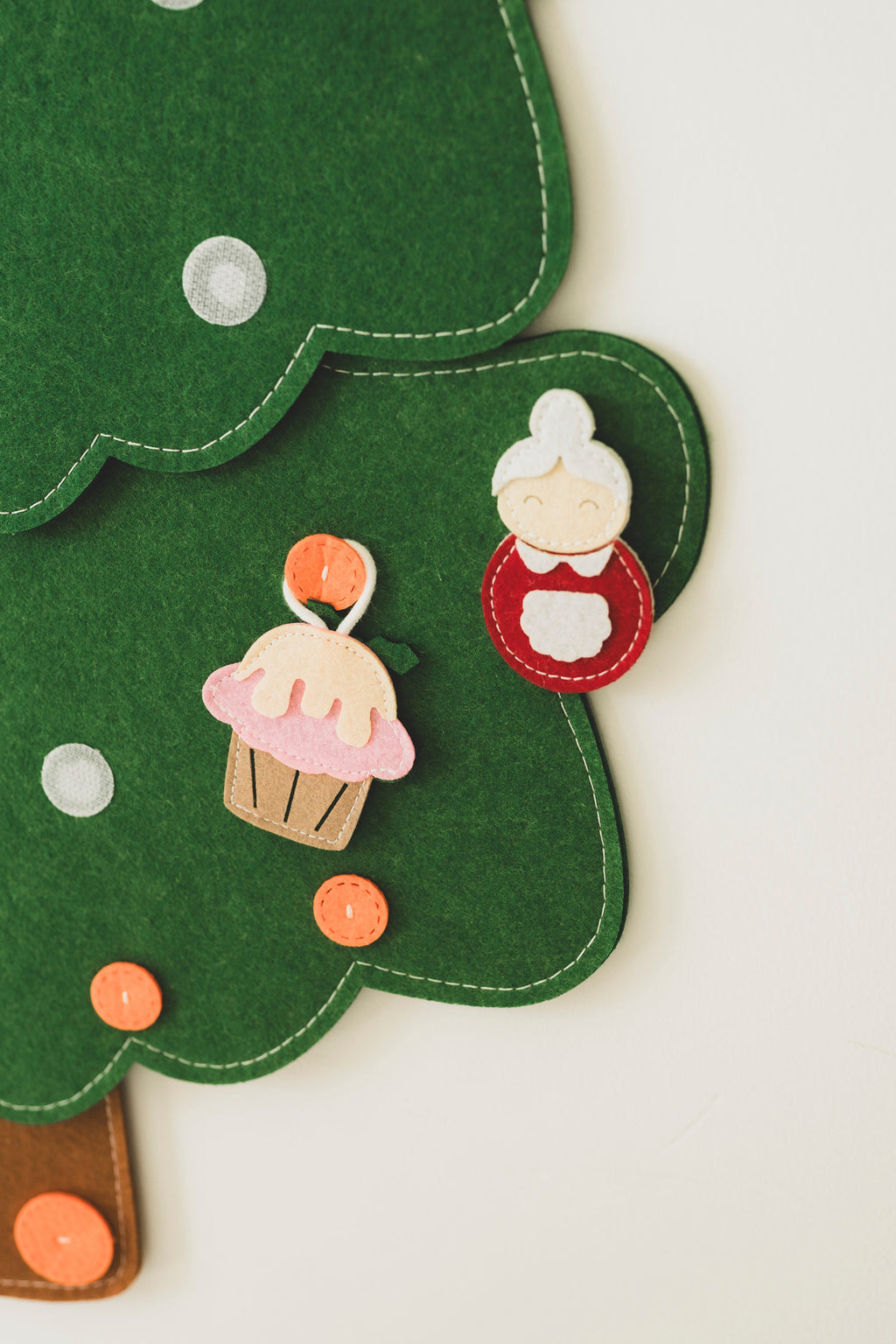Felt Christmas Tree Advent Calendar, Handmade Kids Decor