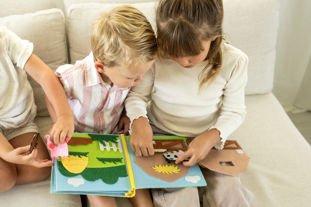 Farm Quiet Book, Felt Busy Book, Montessori Toy, Busy Toddler Book, Quiet Book, Felt quiet book