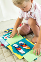Professions Felt Quiet Book, Montessori Activity, Handmade Fabric Toys