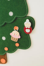 Handmade Felt Christmas Tree Advent Calendar, Kids Christmas Gift
