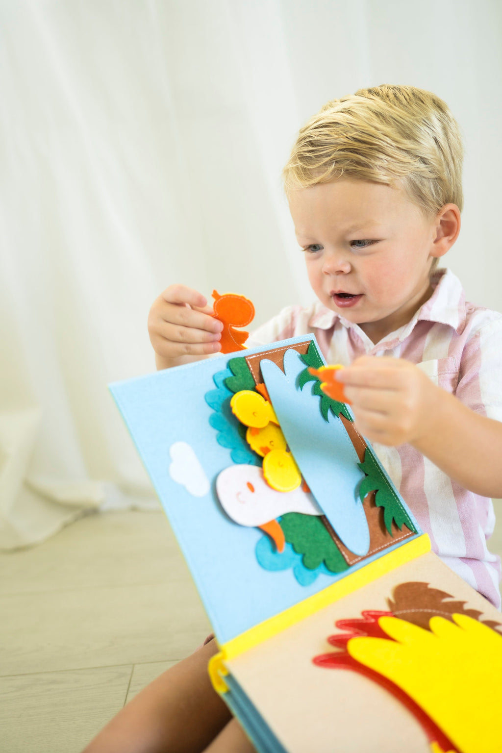 Handmade Felt Farm Quiet Book, Toddler Activity Book