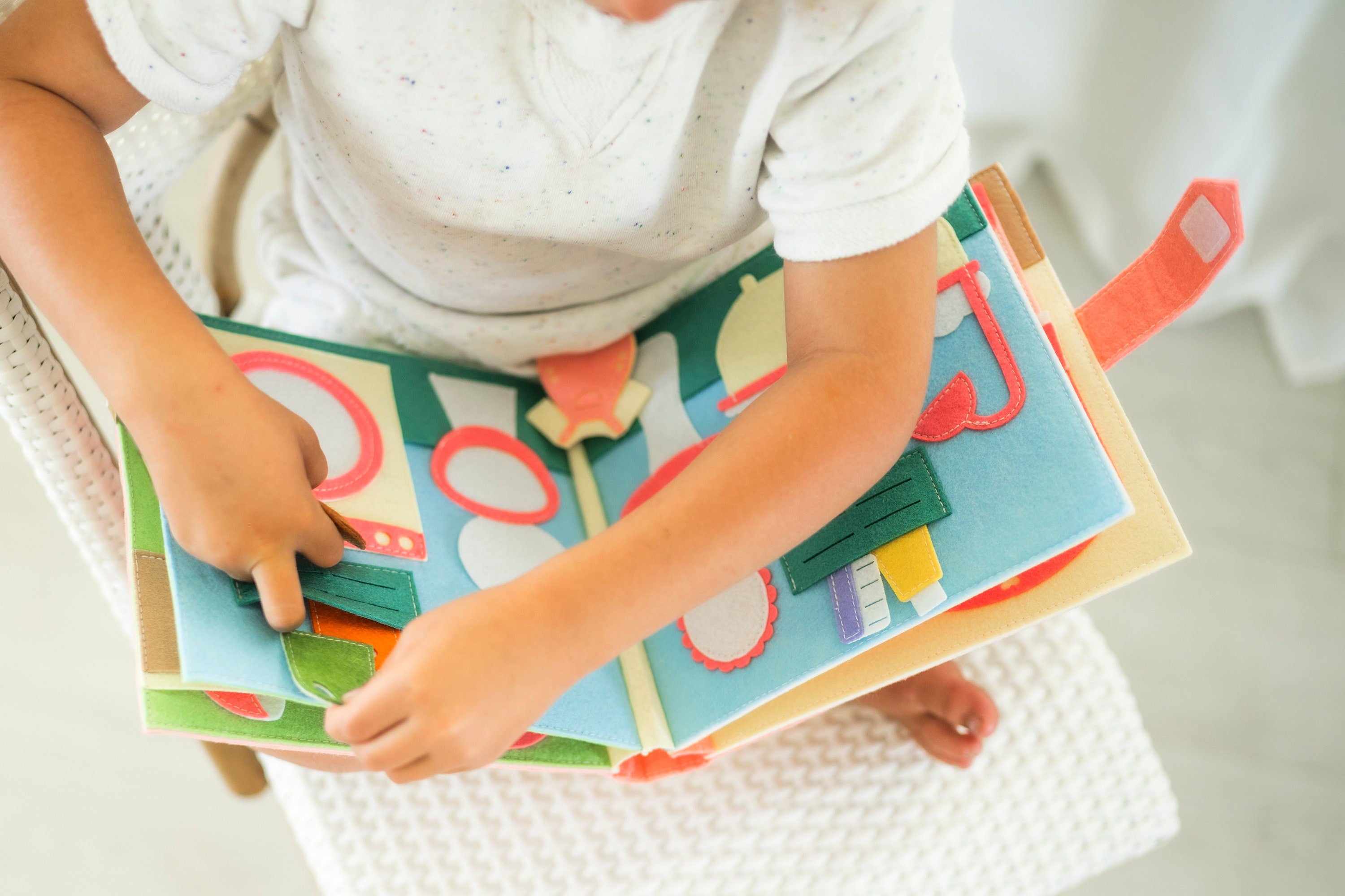 Dollhouse Quiet Book - Handmade Montessori Activity Book, Toddler Busy Boook, Dollhouse, Busy Book, Travel Toy"