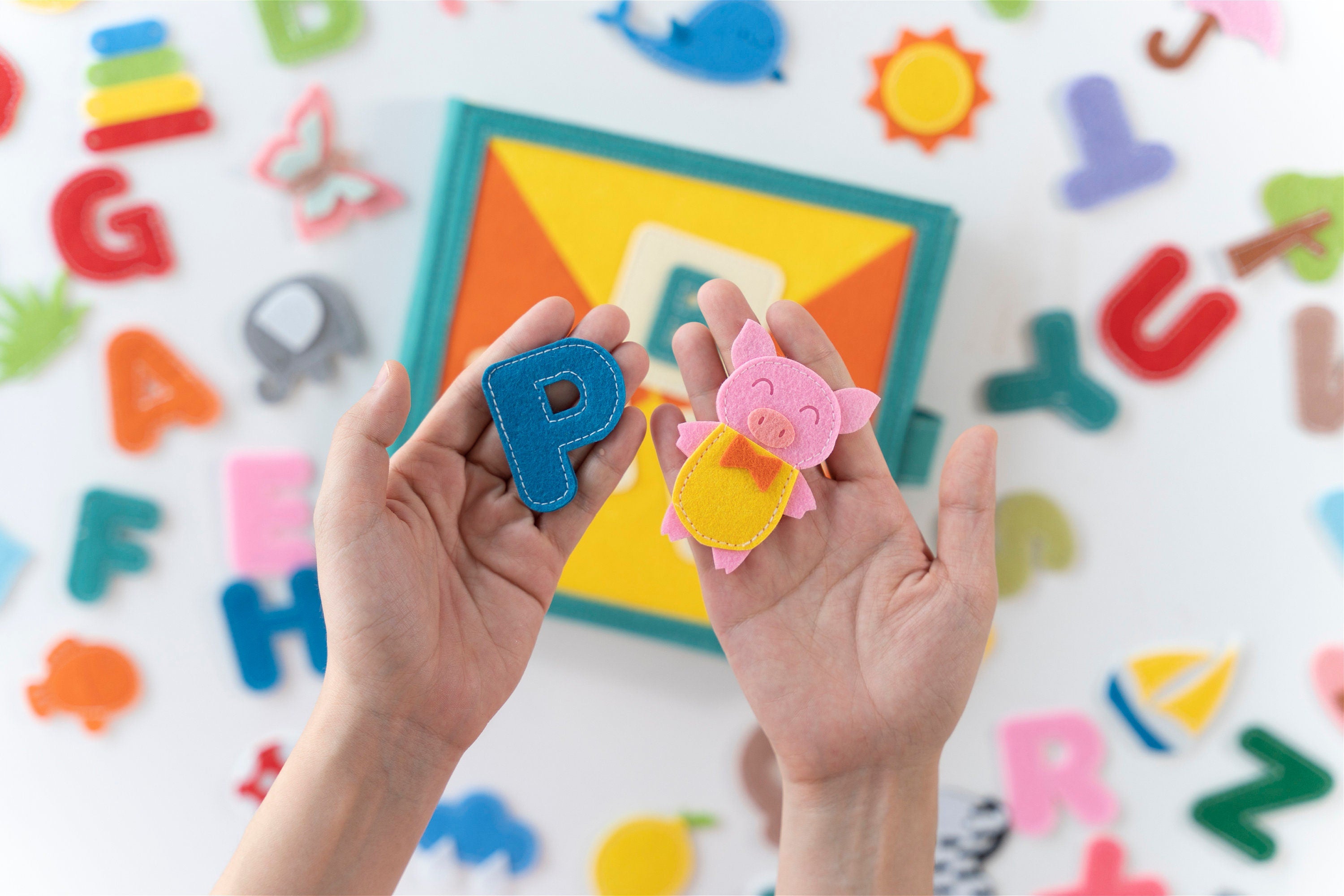 Felt Alphabet and Number Quiet Book Set, First ABC Book