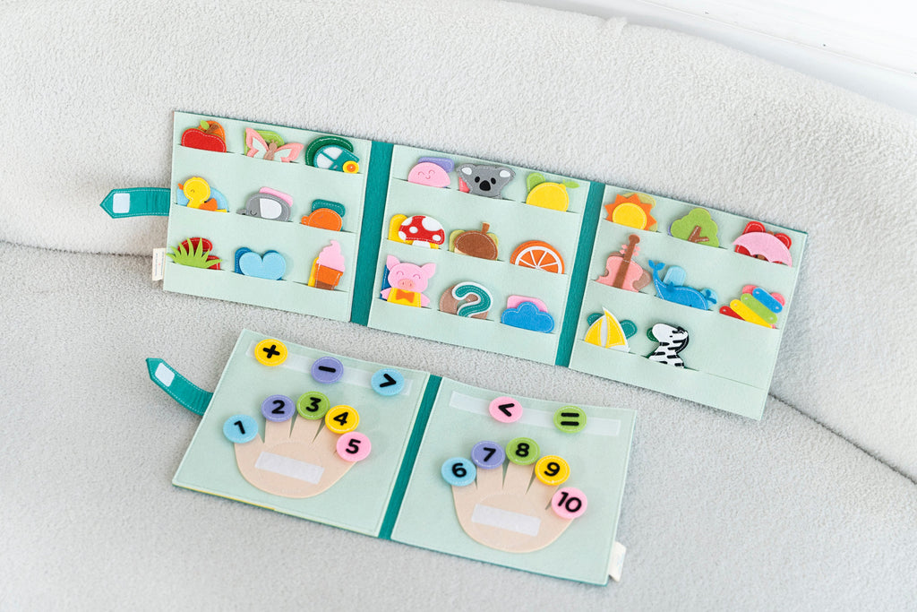 Felt Alphabet and Number Quiet Book Set, First ABC Book
