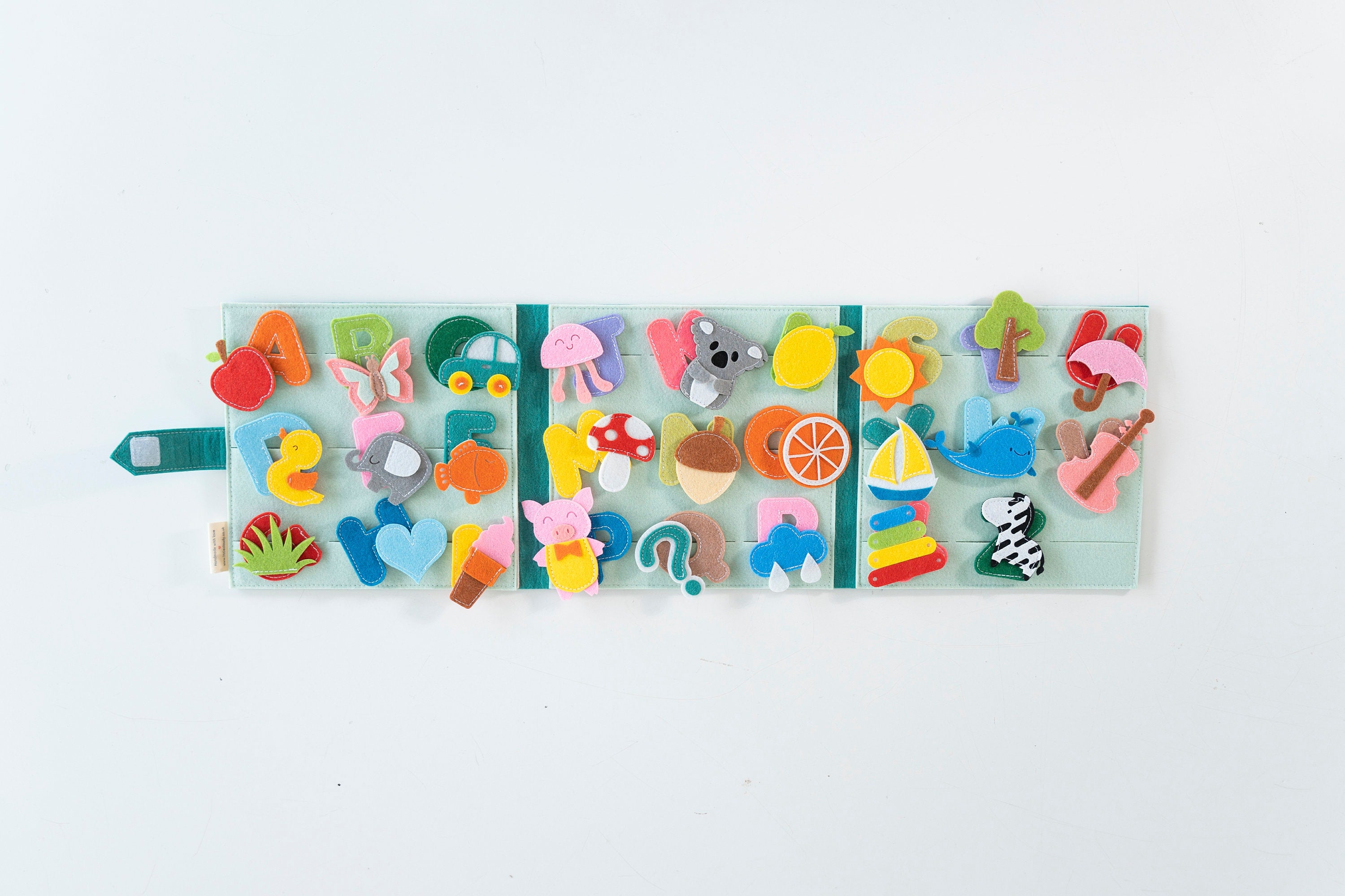 Felt Alphabet and Number Quiet Book Set, First ABC Book