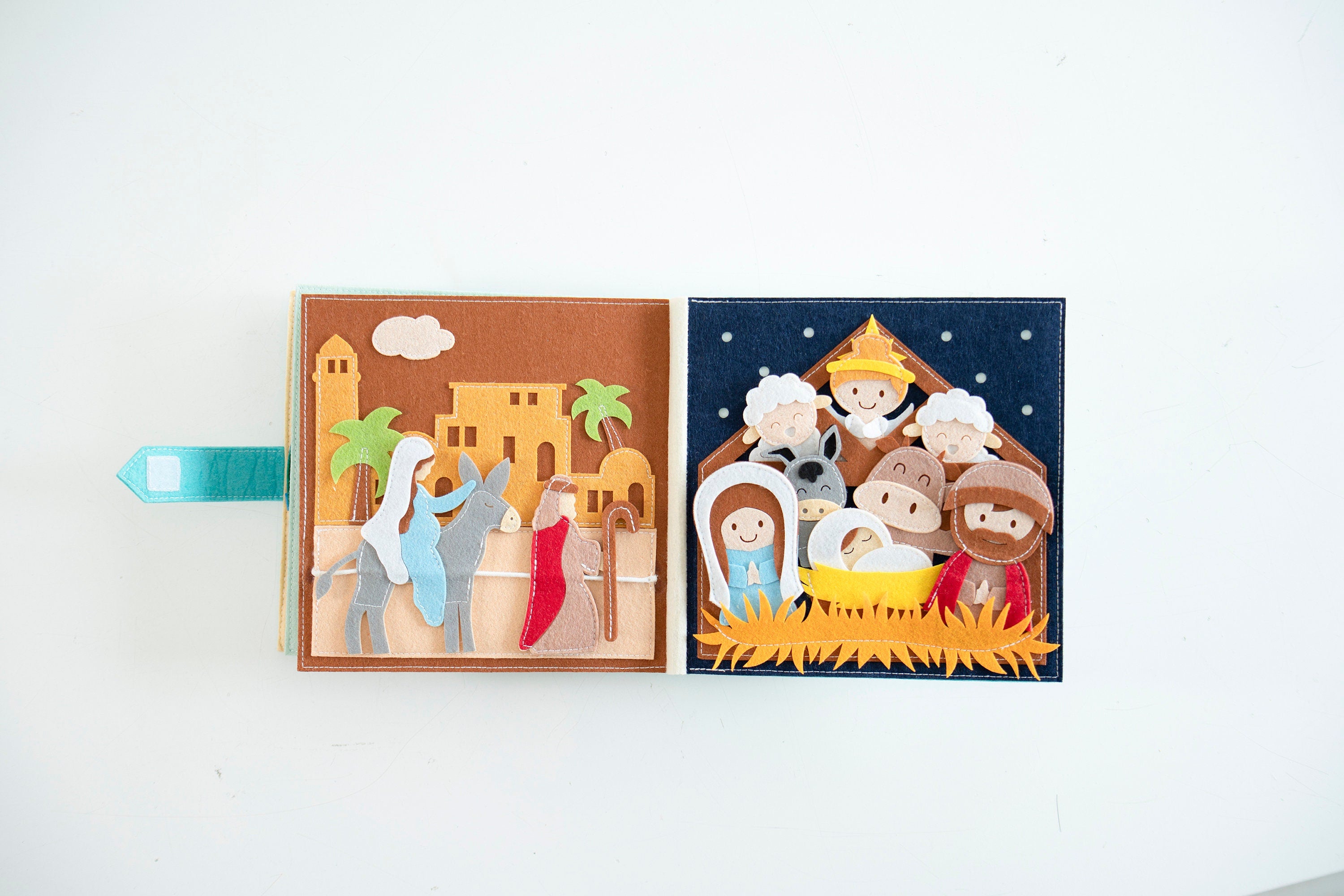 Handmade Bible Quiet Book, Felt Storybook, Baptism Gift, toddler Busy Book, Quiet Book, Busy Book, Bibile Story Book