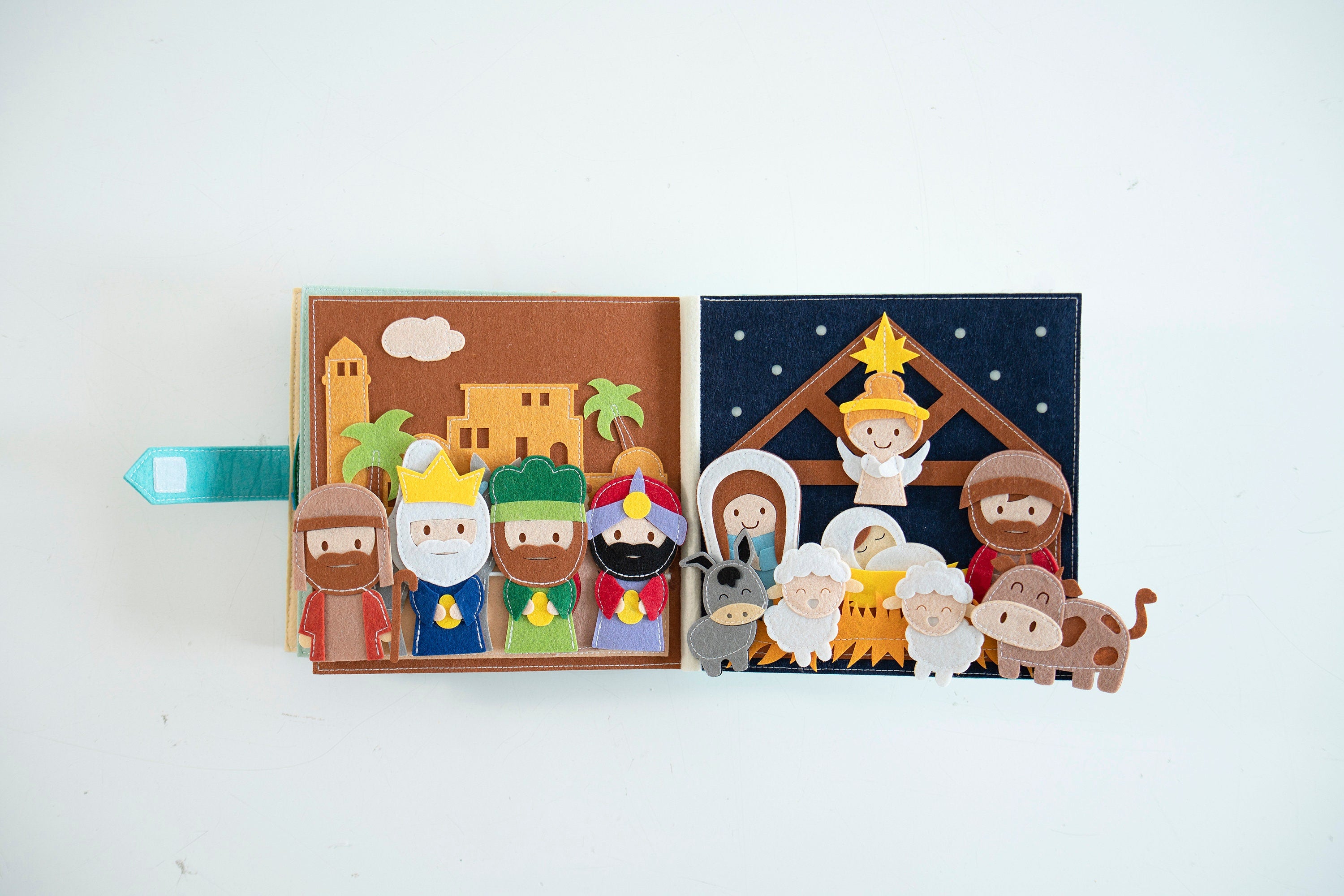 Handmade Bible Quiet Book, Felt Storybook, Baptism Gift, toddler Busy Book, Quiet Book, Busy Book, Bibile Story Book