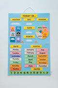Handmade Felt Learning Calendar, Preschool Interactive Wall Hanging