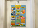 My First Calendar, All About Today Calendar, Felt Learning Board,  Interactive Calendar, Early Learning Preschool Wall Hanging