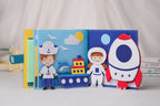 Professions Felt Quiet Book, Montessori Activity, Handmade Fabric Toys