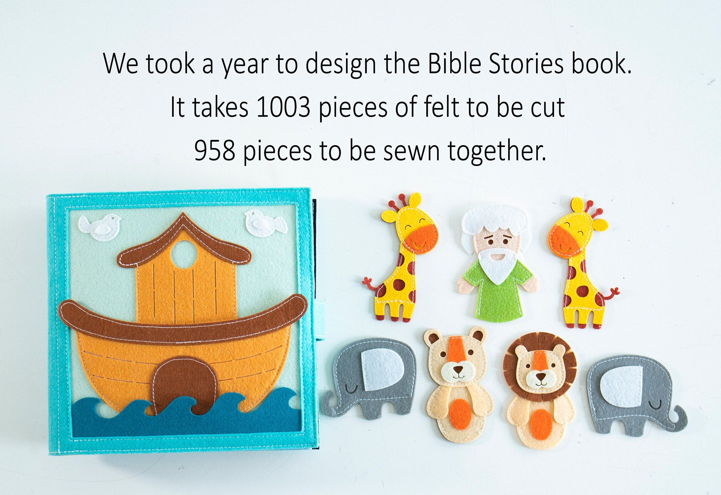 baptism gifts, Handmade Bible Quiet Book, Felt Activity Book, Christian Gift, busy book