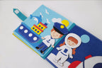 Professions Felt Quiet Book, Montessori Activity, Handmade Fabric Toys