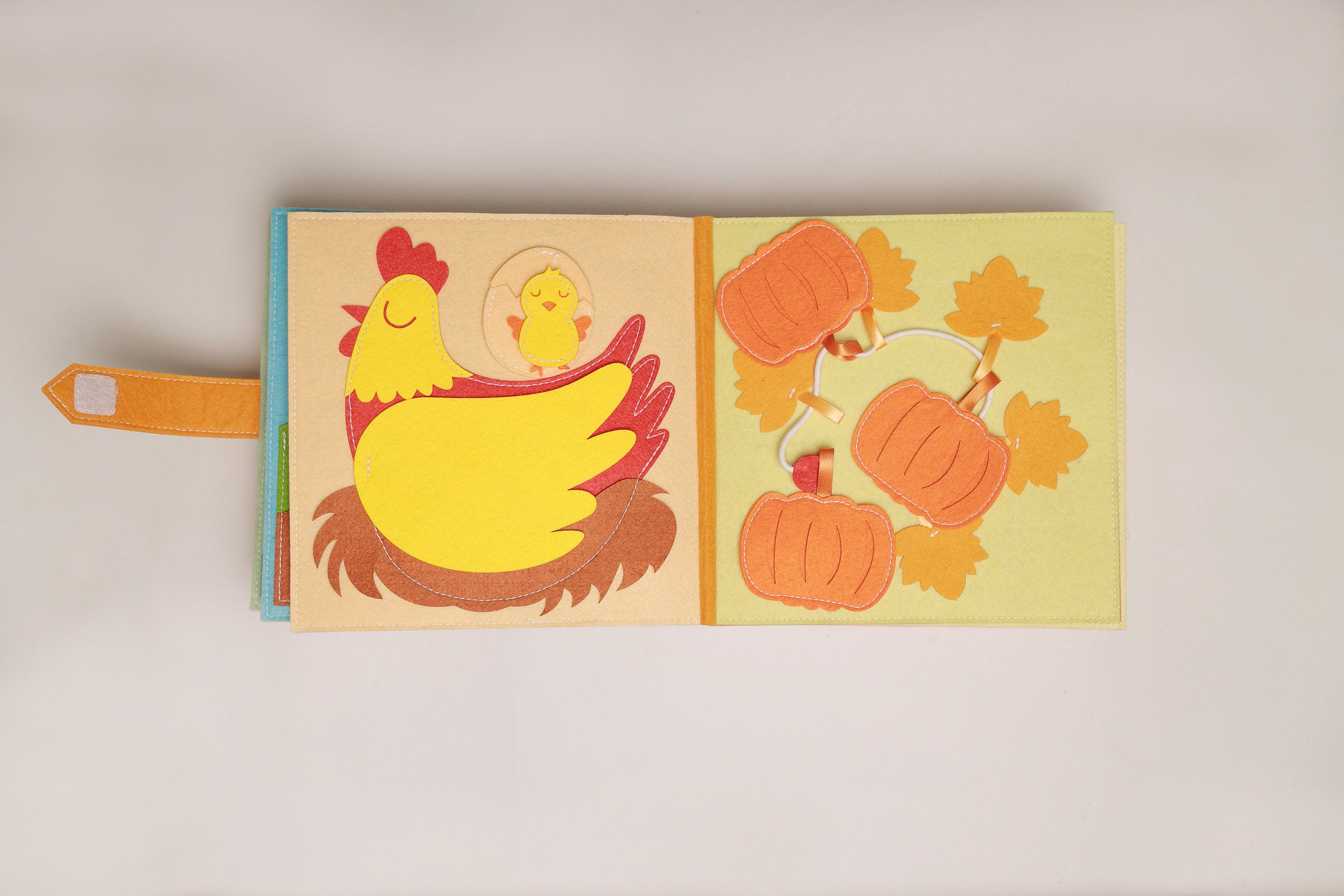 Handmade Felt Farm Quiet Book, Montessori Activity Book, Busy Quiet Book, Toddler Busy Book, Quiet Book, Busy Book