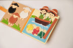 Farm Felt Quiet Book, Montessori Activity Book for Toddlers, Busy Book, Quiet Book,Travel Toy