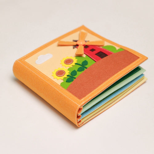 Farm Felt Quiet Book, Montessori Activity Book for Toddlers, Busy Book, Quiet Book,Travel Toy