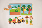 Handmade Felt Farm Quiet Book, Montessori Activity Book, Busy Quiet Book, Toddler Busy Book, Quiet Book, Busy Book