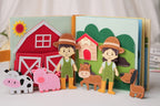 Handmade Felt Farm Quiet Book, Montessori Activity Book, Busy Quiet Book, Toddler Busy Book, Quiet Book, Busy Book