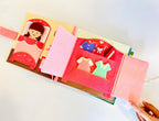 Dollhouse Quiet Book, Handmade Felt Busy Book, Pretend Play, Dollhouse Toy, Dollhouse Fabric