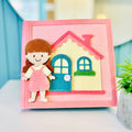 Dollhouse Quiet Book, Handmade Felt Busy Book, Pretend Play, Dollhouse Toy, Dollhouse Fabric