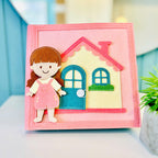 Dollhouse Quiet Book, Handmade Felt Busy Book, Pretend Play, Dollhouse Toy, Dollhouse Fabric