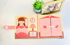 Dollhouse Quiet Book, Handmade Felt Busy Book, Pretend Play, Dollhouse Toy, Dollhouse Fabric