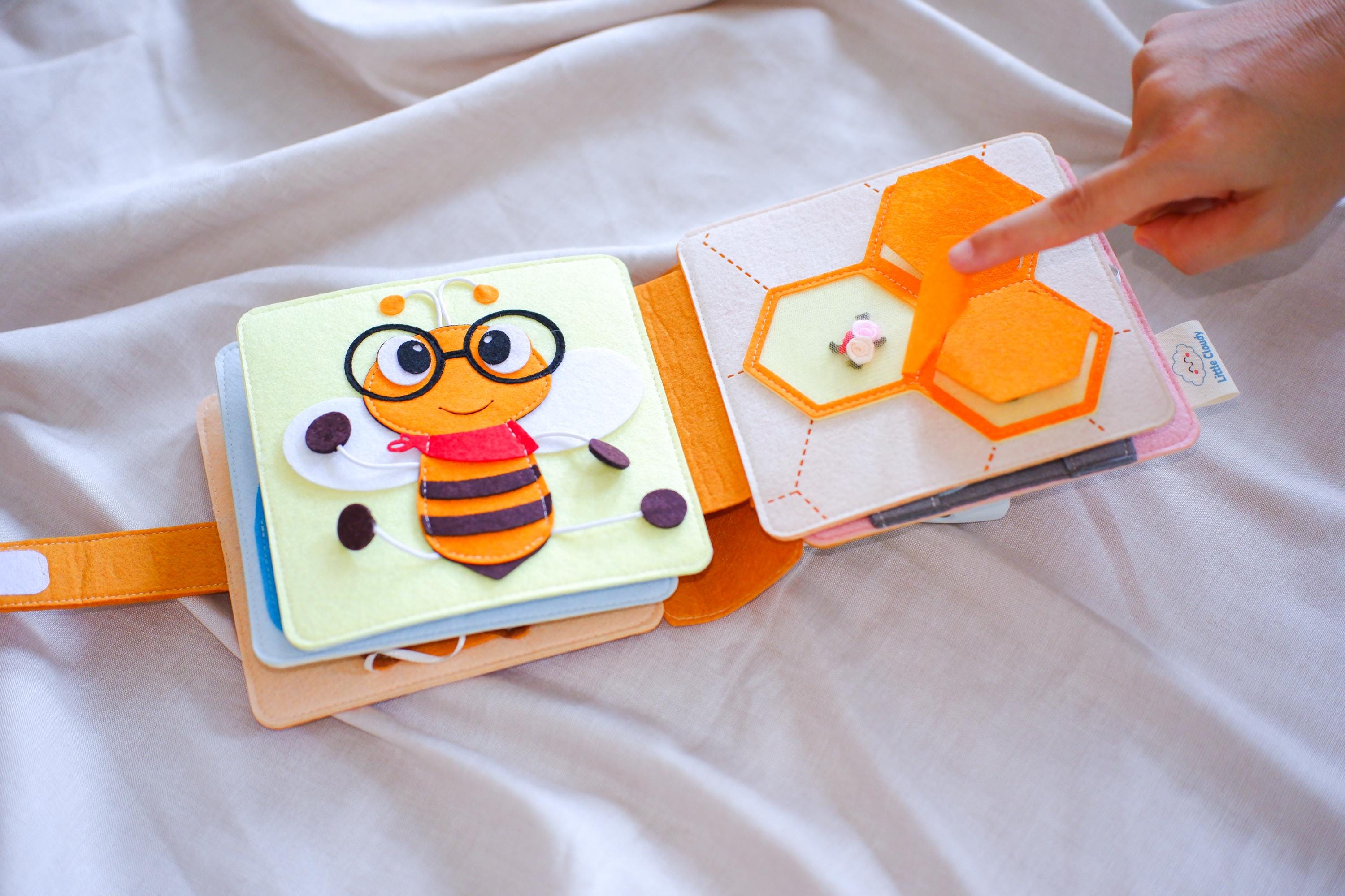 Personalized Activity Book, Felt Quiet Book, Montessori Activity Book, 1st Birthday Gift, Busy Book, Quiet book 1 year